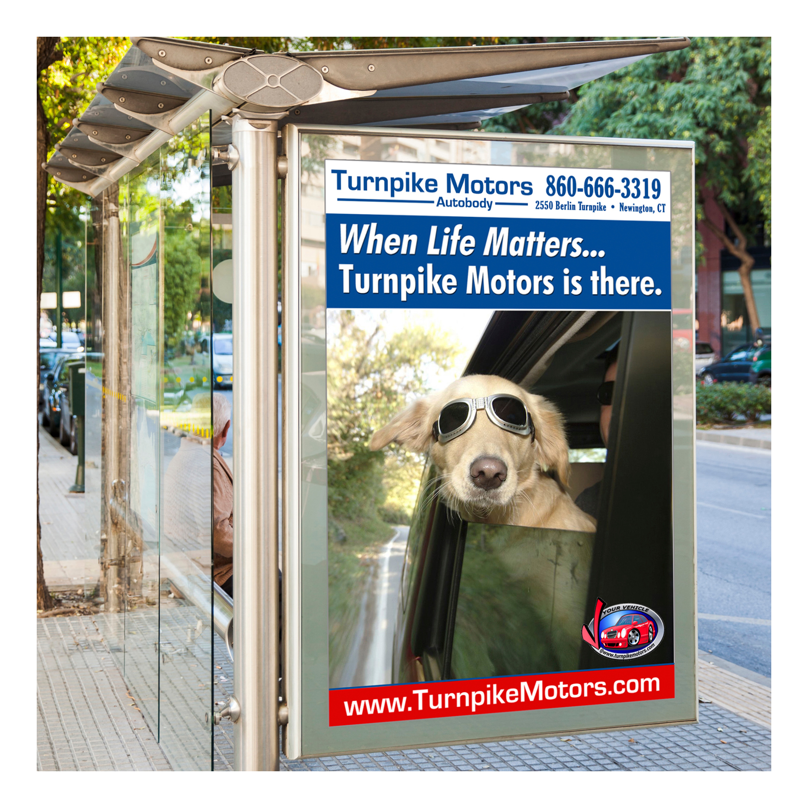 Turnpike Motors Auto Body Signs